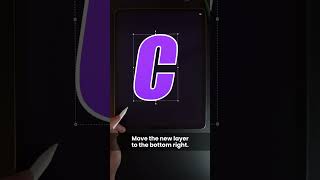 Easy 3D Chrome Letter Tutorial #shorts screenshot 5