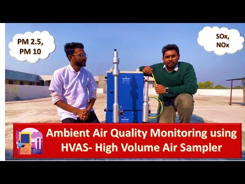 Ambient air sampling by using High Volume Air Sampler (HVAS) #AirPollution