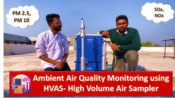 Ambient air sampling by using High Volume Air Sampler (HVAS) #AirPollution #AirQualityMonitoring