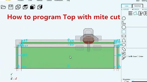 #Bridgesaw #5axis GQ-3220D #ganger How to PROGRAM top with #miter 45 cut