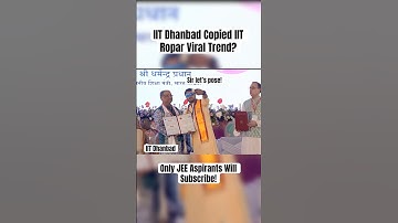 After IIT Ropar now at IIT Dhanbad Chill Profs 😱🫡 IIT JEE Prep | IIT JEE Aspirants #jee #iit