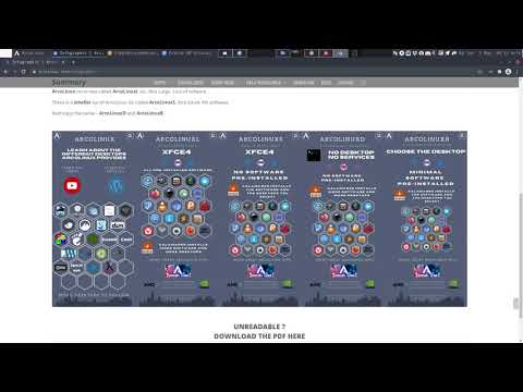 ArcoLinux : 1981 News Video - ArcoLinuxL and ArcoLinuxS - two new isos?