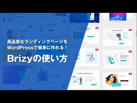 WordPressページビルダー「Brizy」でランディングページを作る方法