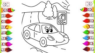 Best VEHICLES Coloring Pages for Kids with Nursery Rhymes Kids School