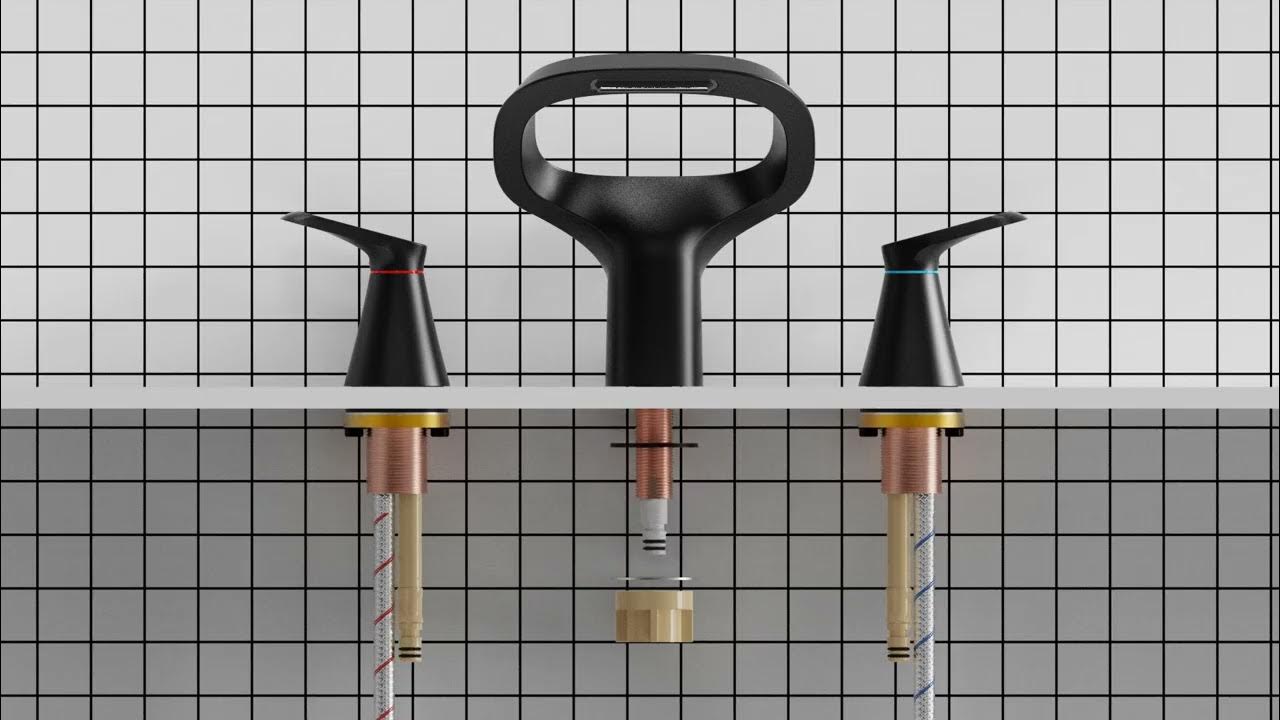 How to install Bezeit original modern bathroom sink faucets F02 YouTube