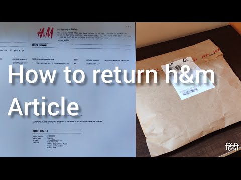 How to Return /Refund H&M Article | H&M online store | easy way to return h&m article