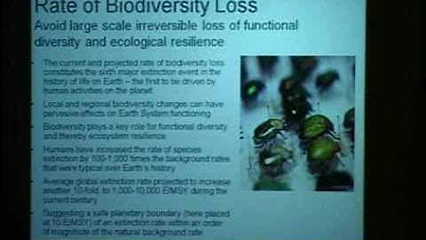 Johan Rockström explains planetary boundaries. Part 2