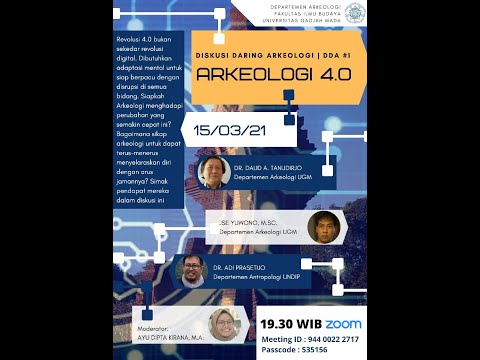 Diskusi Daring Arkeologi: Arkeologi 4.0