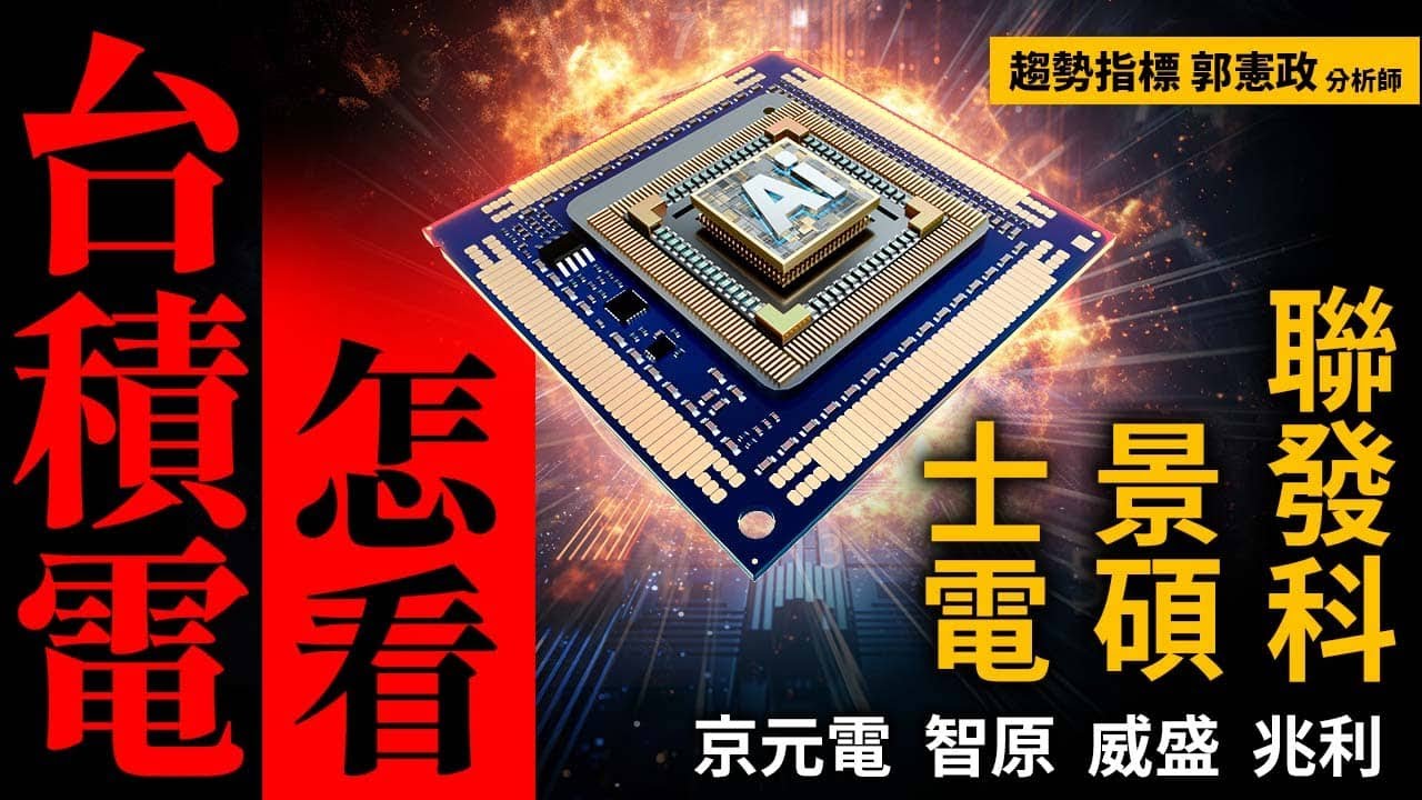 台積電,聯發科,士電,景碩,京元電,智原,威盛,兆利 20240806 趨勢指標 郭憲政分析師