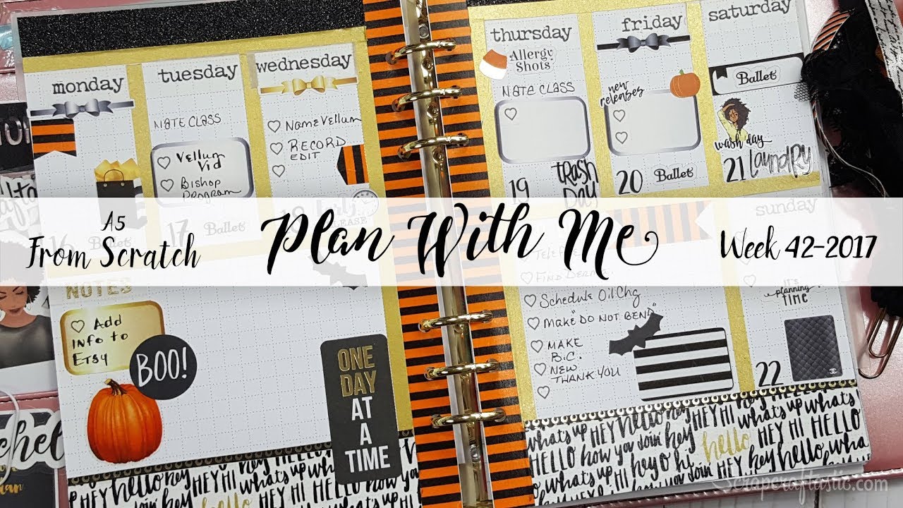 Week 422017 / Plan With Me "From Scratch" A5 Recollections 6 Ring