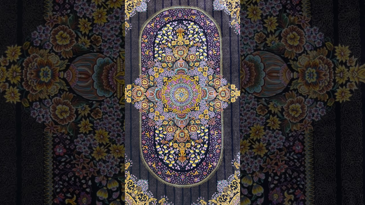 Hand-Woven Persian Rug - Qom - 100% Silk - 