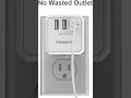 3-Outlet USB Wall Charger and Extender with 3-Way Splitter, ETL Listed - for Home, Office, Cruise...