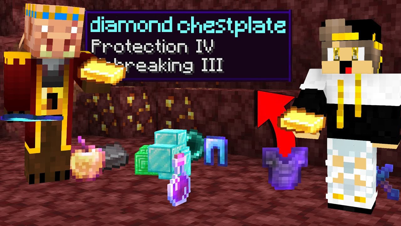 ماين كرافت البقلن الجديد يعطي اشيء اسطورية (ملك البقلن)😱 OP Piglin