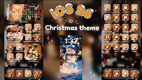 Make Your iPhone 17 pro max Aesthetic for Christmas🎁🎄iOS 26 Icons,Widgets, Lock & Home Screen Setup✨