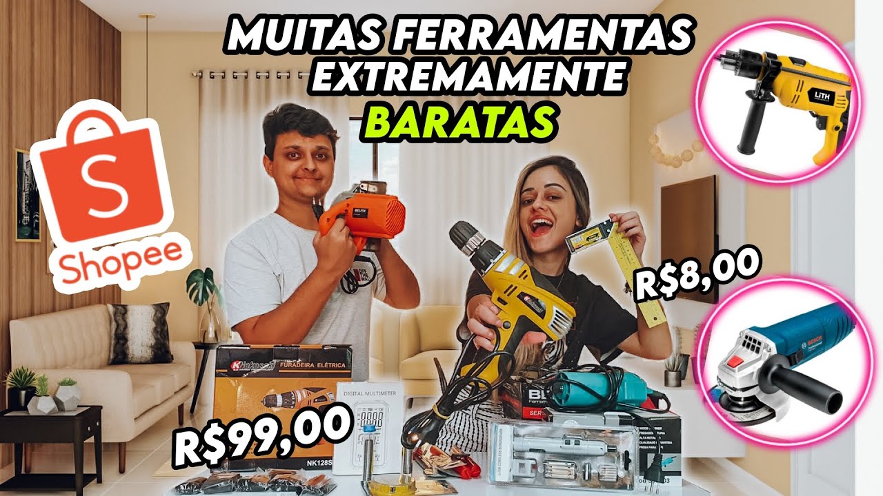 SHOPEE COMPRAS *MUITAS* FERRAMENTAS ÚTEIS E BARATAS
