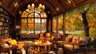 Cozy Bookstore Coffee Shop in Autumn Season ☕ Smooth Jazz Music Background for Work and Relax by Jazzy Café 1,878 views 6 months ago 16 hours
