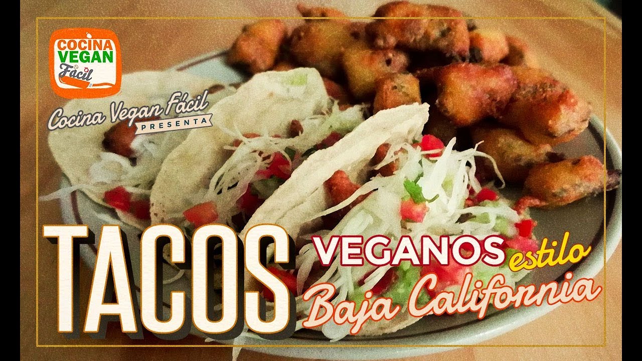 Tacos estilo Ensenada, Baja California (con setas) Cocina Vegan Fácil