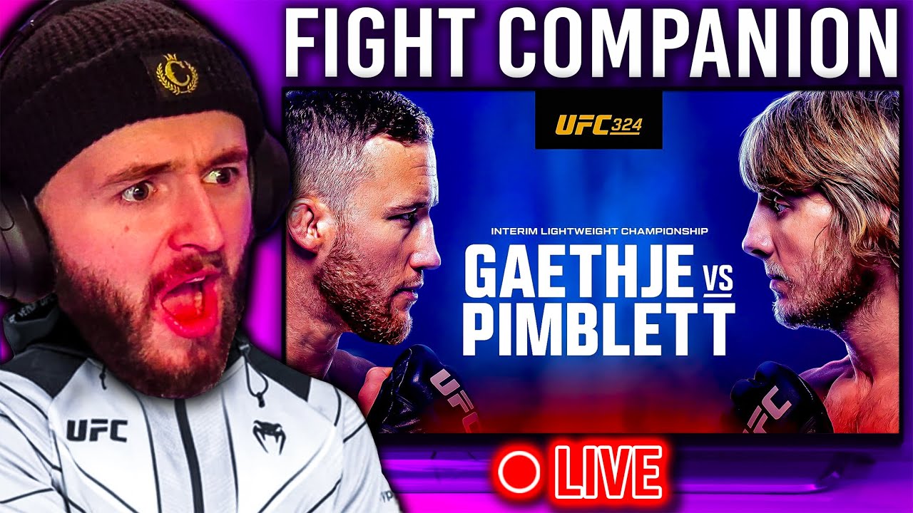 LIVE Reaction to UFC 324! | 🔴 LIVE Fight Companion