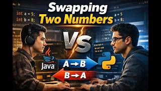 swaping of two number in java and python #java #pythonprogramming #swaptwonumbers