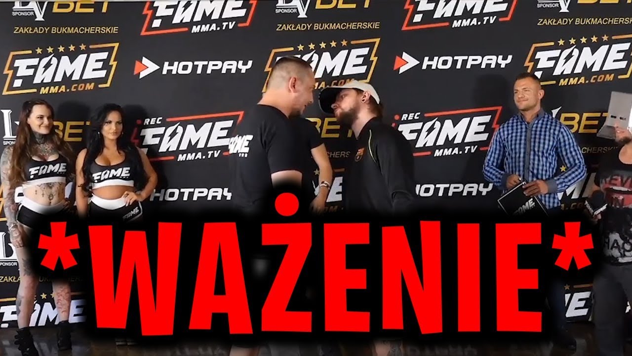 WAŻENIE DANIELMAGICAL vs ADRIAN POLAK bez POLAKA - GALA FAME MMA
