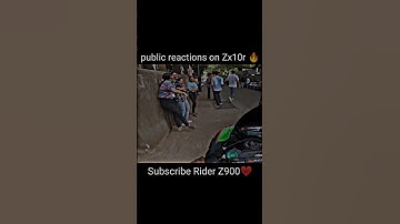 cute public reactions Zx10r 😍🔥💯 #shorts #motovlog #vlog #ninjah2