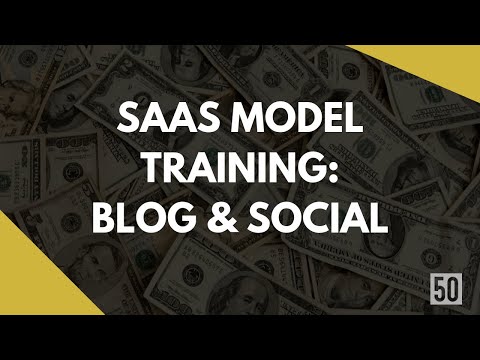 Blog and Social Marketing for SaaS Fundraising Excel Template | 50Folds