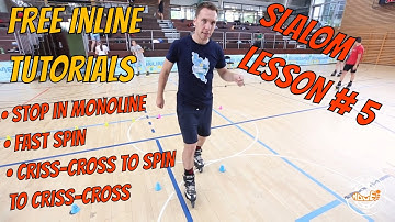 Freestyle slalom skating on rollerblades - Lesson 5