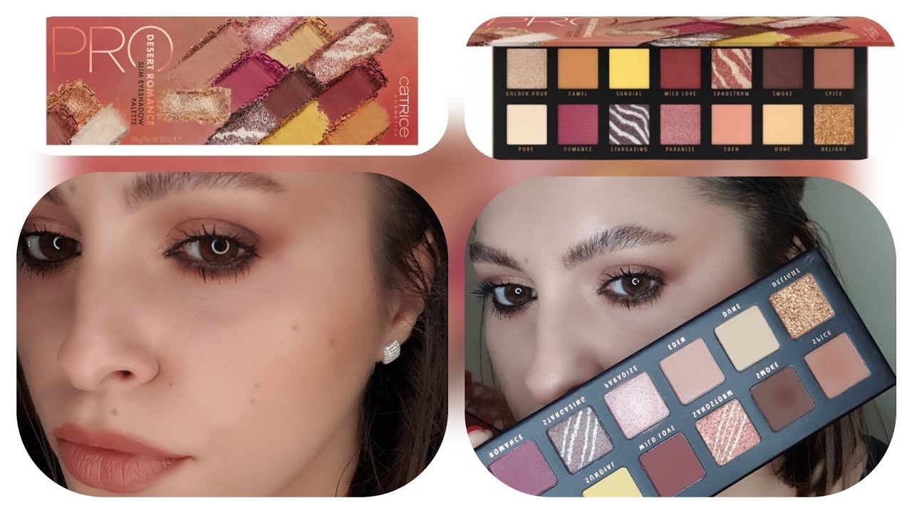 15 $ PRO Desert Romance Eyeshadow Palette| Complete Makeup| Destination Love ❤ @MakeupMix