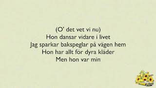 Video thumbnail of "Hon dansar vidare i livet - Hov1 - Lyric"