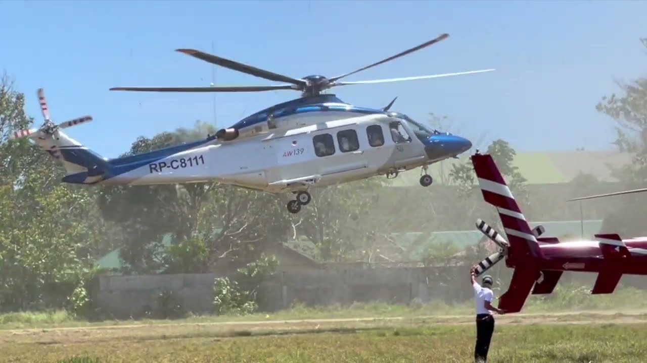 Helicopter In Action Landing I Helicopters I AW 109 I H125,130 I AW139