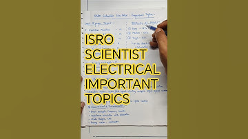 ISRO Scientist Electrical: Most Important Topics to Score High! (2025 Strategy)