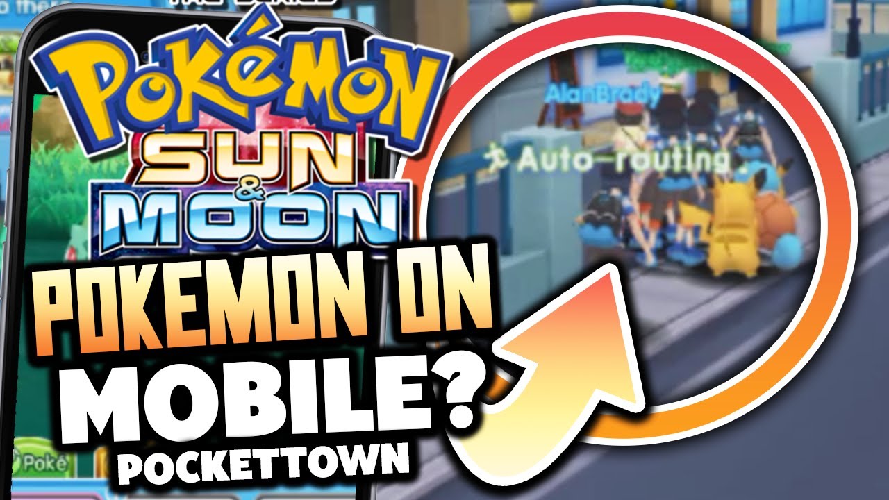 Pokemon Sun Moon On Mobile Pockettown Pokemon Mmorpg On Android Ios