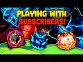 Playing with Subscribers in Bloxfruits / Leviathan hunt and PvP