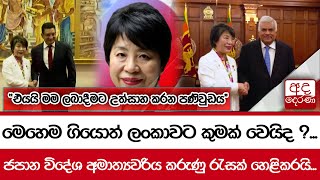 මෙහෙම ගියොත් ලංකාවට කුමක් වෙයිද ? ජපාන විදේශ අමාත්‍යවරිය කරුණු රැසක් හෙළිකරයි...