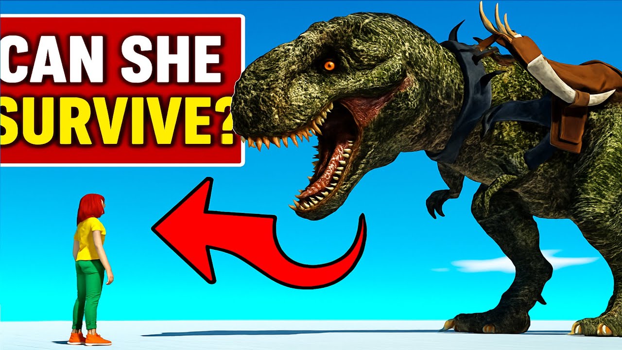 Can This Human Survive a T-Rex Attack? 🦖😱 | ARBS