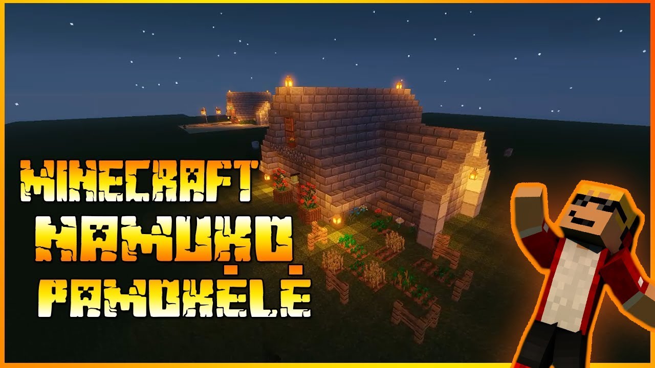 Minecraft Pamokėlė, kaip pasistatyti jaukų namelį/trobelę!