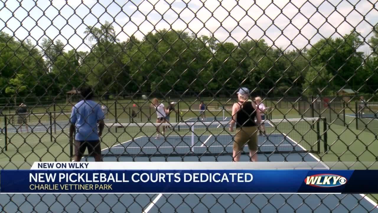 New pickleball courts dedicated at Louisville park YouTube
