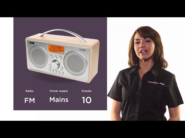 Logik L55DAB15 Portable DAB+/FM Clock Radio - Silver & Wood | Product  Overview | Currys PC World - YouTube