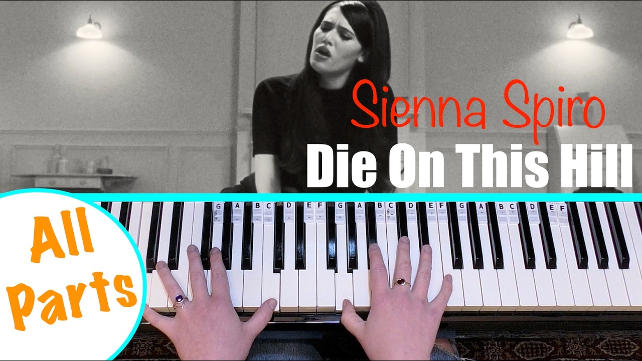 DIE ON THIS HILL - Sienna Spiro Piano Tutorial [chords accompaniment]