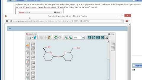 Trehalose, Webassign, Chapter 20, Question 20