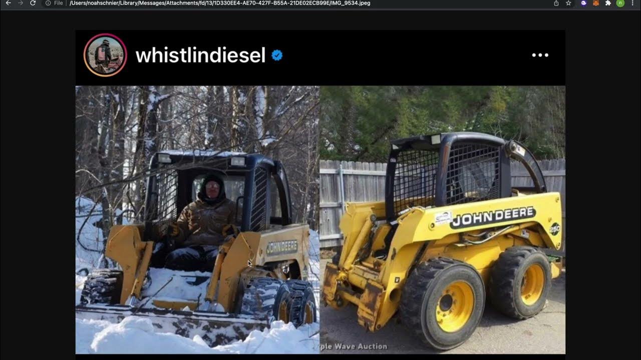 WhistlinDiesel !! I think I found your Fathers STOLEN Skid Loader! (Hopefully) WhistlinDiesel