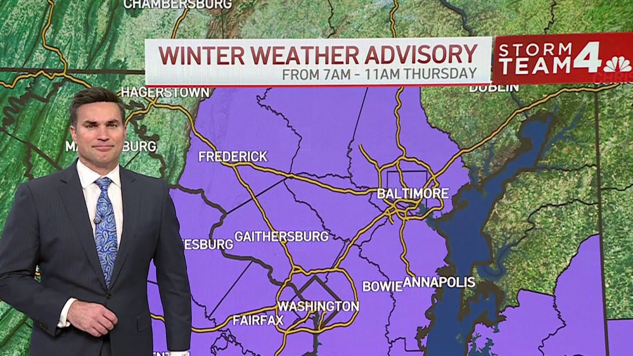 Another winter weather advisory in Thursday's forecast: The News4 ...