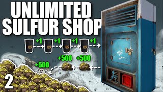 I BUILT A SULFUR QUARRY SHOP AND PROFITED 40K+ SULFUR A DAY | Solo Rust