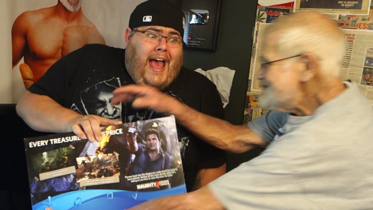 STEALING GRANDPA'S PS4!! (GONE WRONG)