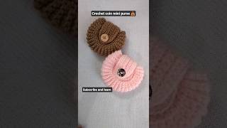 Amazing crochet mini coin purse 👜#crochet #crochetbag #diy  #handmade #knitting #coinpurse