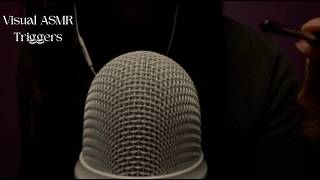Soft Spoken Visual ASMR Triggers (camera & mic brushing, plucking, open & close your eyes & more) screenshot 5