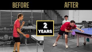 2 YEAR Progress in TABLE TENNIS (From 0)