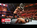 FULL MATCH Seth Rollins Vs Bobby Lashley Raw Dec 31 2018 
