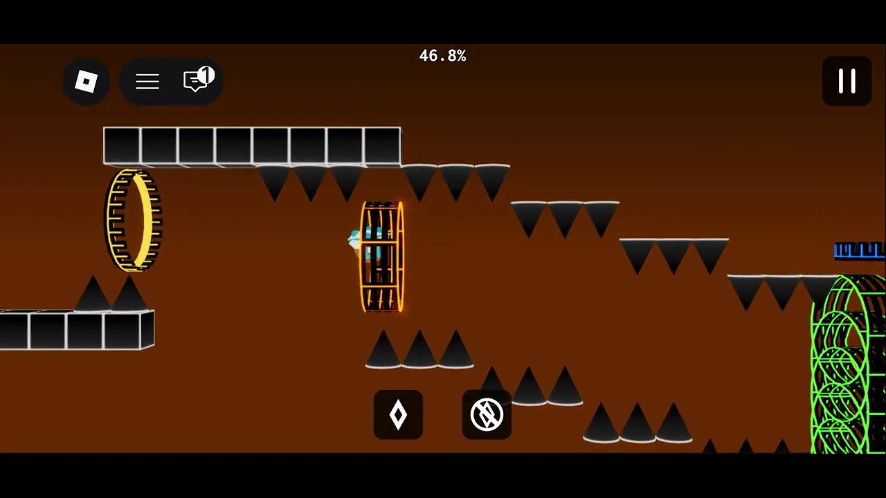 My level on geometry dash ( Roblox) - YouTube