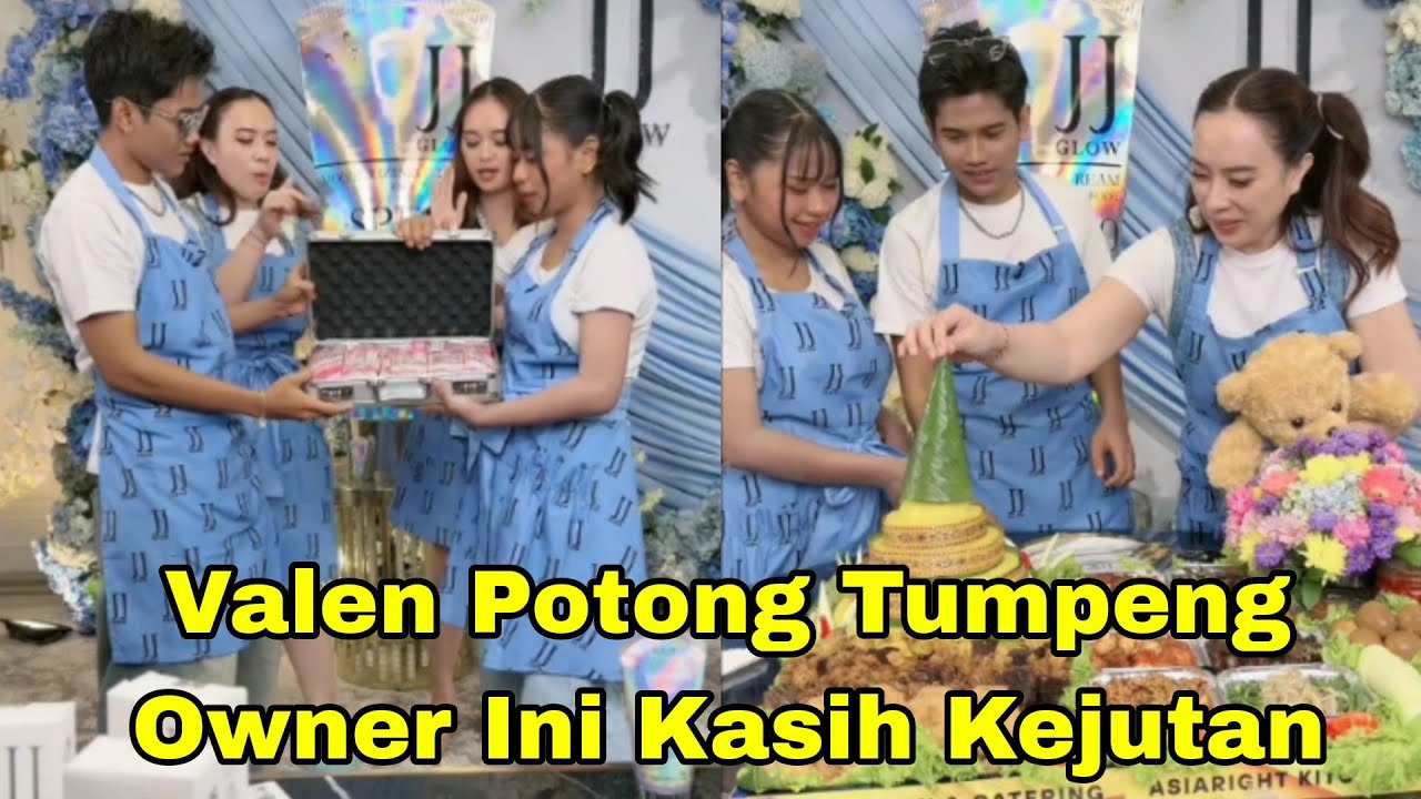 VALEN POTONG TUMPENG 8 BULAN JALANIN HUBUNGAN SAMA UMI MILA